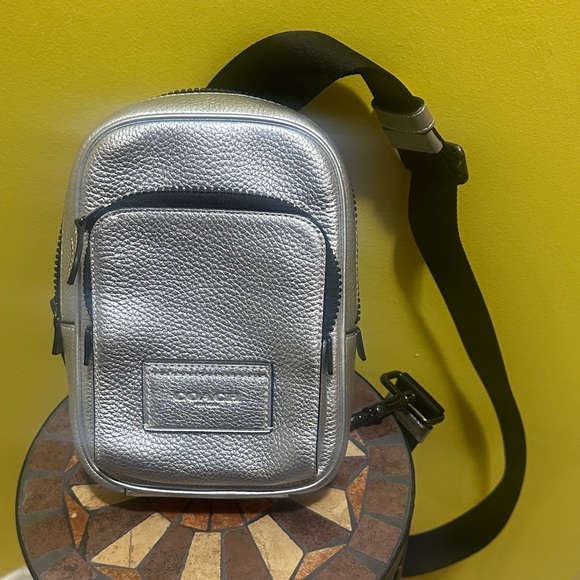 Coach Silver Crossbody Bag - Picture 1 of 5
